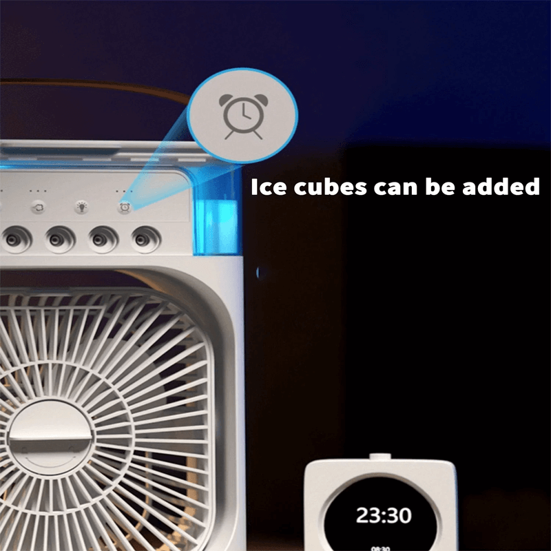 Tragbares Tischventilator-Klimagerät mit Wasserkühlung