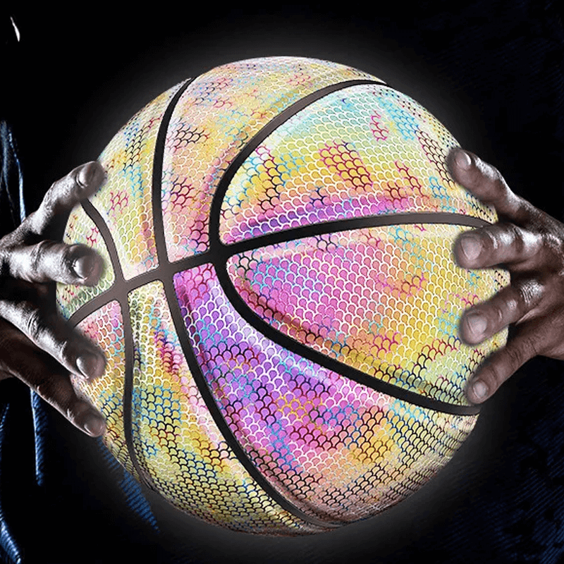 Lysande Reflekterande Holografisk Basketboll