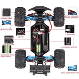 2.4G 4WD Borstlös RC-Bil – Hög Hastighet Off-Road Racingfordon med 80 km/h