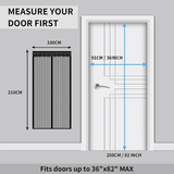 Magnetisk Myggskydd & Insektsnät för Dörr - Effektivt Myggnät med Magnetlås