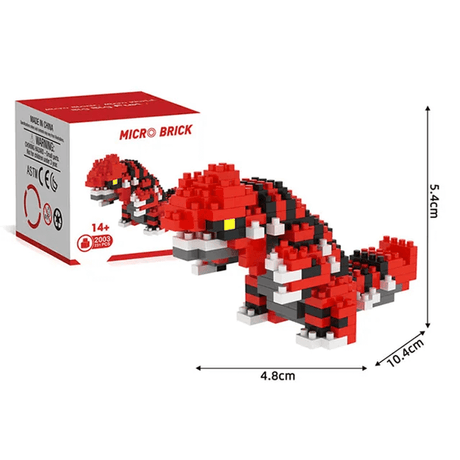 Poke Karaktärs Nanoblocks Anime Byggklossar