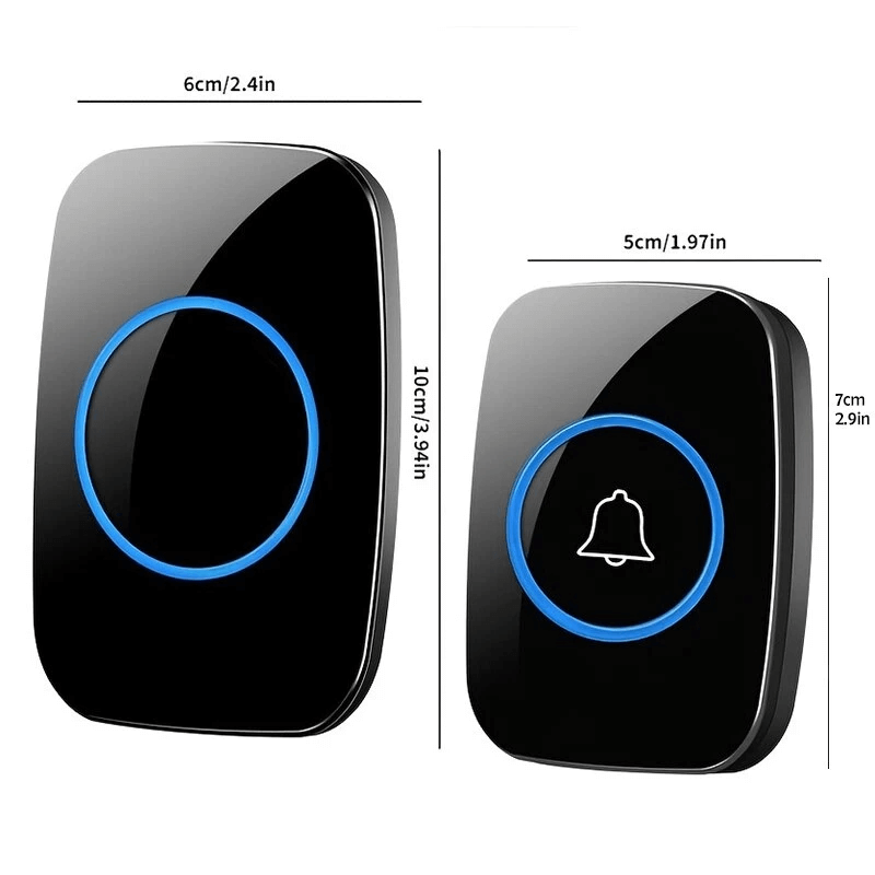 Trådlös Smart Dörrklocka med Fjärrkontroll