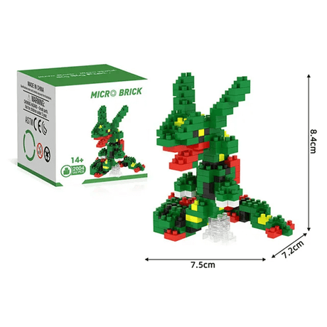 Poke Karaktärs Nanoblocks Anime Byggklossar