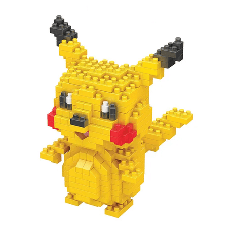 Poke Karaktärs Nanoblocks Anime Byggklossar