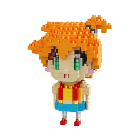 Poke Karaktärs Nanoblocks Anime Byggklossar