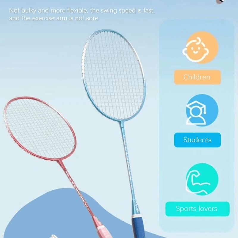 Badmintonracket Set - Komplett Paket för Badmintonspel