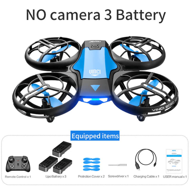 Mini RC Drönare – 480P Kamera WiFi FPV, Höjdhållning och Vikbar Design