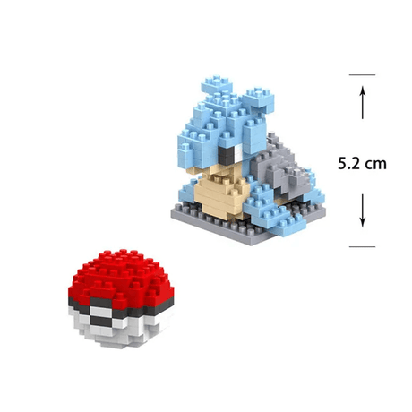 Poke Karaktärs Nanoblocks Anime Byggklossar