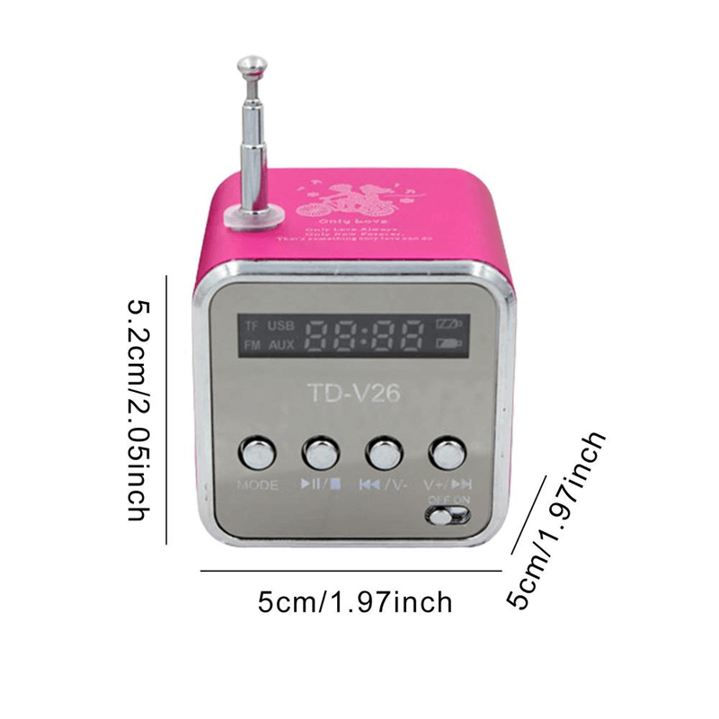 Mini Radio Bluetooth Högtalare