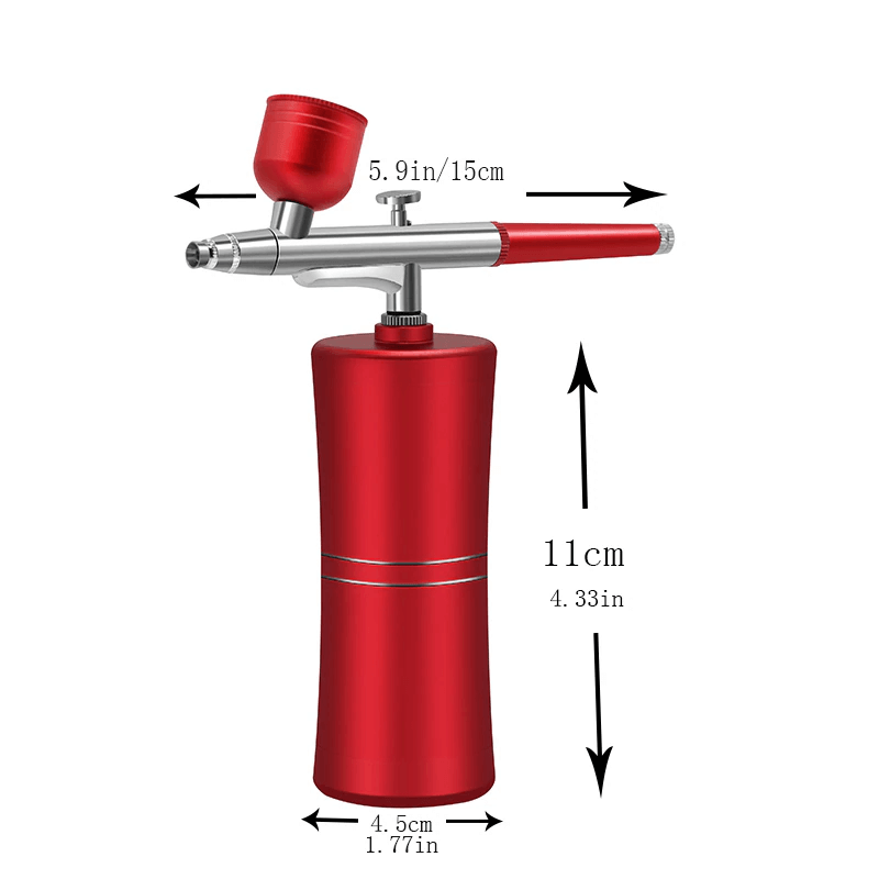 Schnurlose Airbrush mit Double Action Spritzpistole