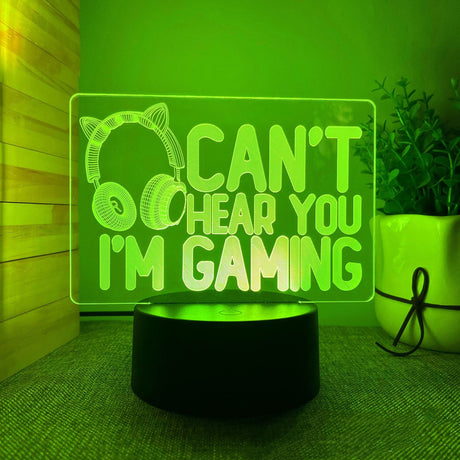 3D LED Lampa Gamer